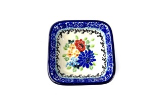 604 Bunzlau vierkant schaaltje 8 x 8 cm 3264X 604 Kleine vierkante schaaltjes 8 x 8 cm